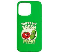 Tu ES Mon punis de Caricature de Concombre de Tomate Frais Coque pour iPhone 15 Pro Max