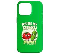 Tu ES Mon punis de Caricature de Concombre de Tomate Frais Coque pour iPhone 16 Pro