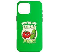 Tu ES Mon punis de Caricature de Concombre de Tomate Frais Coque pour iPhone 16 Pro Max