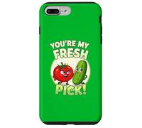 Tu ES Mon punis de Caricature de Concombre de Tomate Frais Coque pour iPhone 7 Plus/8 Plus