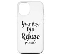 Tu ES Mon Refuge Écriture du psaume Verset de la Bible chrétien Coque pour iPhone 12/12 Pro