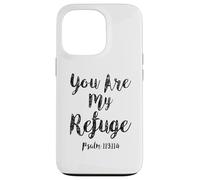 Tu ES Mon Refuge Écriture du psaume Verset de la Bible chrétien Coque pour iPhone 13 Pro