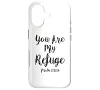 Tu ES Mon Refuge Écriture du psaume Verset de la Bible chrétien Coque pour iPhone 17
