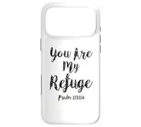 Tu ES Mon Refuge Écriture du psaume Verset de la Bible chrétien Coque pour iPhone 17 Pro Max