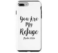 Tu ES Mon Refuge Écriture du psaume Verset de la Bible chrétien Coque pour iPhone 7 Plus/8 Plus