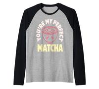 Tu ES Mon thé Matcha Mignon Kawaii Parfait Manche Raglan