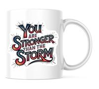 Tu Es Plus Fort Que La Tempête Mug À Café Céramique Tasse Pratiques Tasse À Café Pour Cacao Lait Cuisine 330Ml