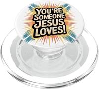 Tu es quelqu'un que Jésus aime PopSockets PopGrip pour MagSafe