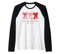 Tu ES Tellement aimé (Jean 3, 16), Bow, Écriture, Foi chrétienne, Art Manche Raglan