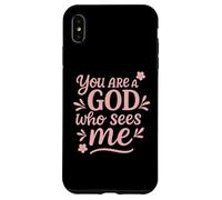 Tu ES Un Dieu Qui me voit - Citation biblique Coque pour iPhone XS Max