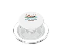 Tu ES Un Jeu de Mots Vraiment Incroyable sur Une Loutre Mignonne PopSockets PopGrip pour MagSafe