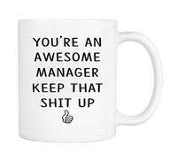 Tu Es Un Manager Génial, Continue Comme Ça ! Tasse À Café Drôle Mug À Café Pratiques Tasses À Thé Pour Travail Bureau Cacao 330Ml