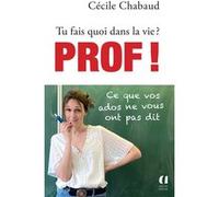 Tu fais quoi dans la vie ? Prof ! Cécile Chabaud (Auteur)