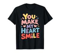 Tu Fais Sourire Mon cœur Sweet Pastel Love Sweet Heart Smiles T-Shirt