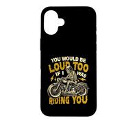 Tu Ferais du Bruit Aussi si Je conduisais Ton Skeleton Biker Coque pour iPhone 16 Plus