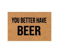 Tu Ferais Mieux D'Apporter De La Bière. Paillasson Exterieur Drainage Paillasson Durable Tapis De Porte pour Intérieur Douche Cuisine 40 X 60Cm