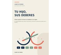 Tu hijo, sus deberes: Cómo ayudar sin hacer el trabajo en su lugar: el método RELEVO para reducir discusiones y fomentar la autonomía escolar de 6 a 14 años
