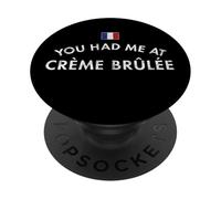 Tu m'as Fait à Creme Brulee en détresse PopSockets PopGrip Adhésif