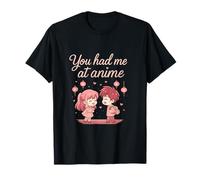 Tu m'as invitée à l'anime Kawaii Chibi Heart T-Shirt