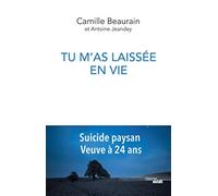 Tu m'as laissée en vie: Suicide paysan, veuve à 24 ans