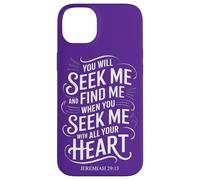 Tu me chercheras et tu me trouveras Jérémie 29:13 Mysticisme biblique Coque pour iPhone 14 Plus