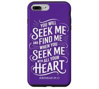Tu me chercheras et tu me trouveras Jérémie 29:13 Mysticisme biblique Coque pour iPhone 7 Plus/8 Plus