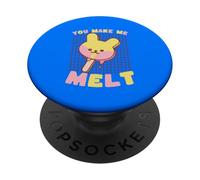 Tu me Fais Fondre Kawaii Bunny Ice Pop PopSockets PopGrip Adhésif