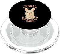 Tu me Fais Sourire Bunny Rabbit Cute Valentine Like Upbeat PopSockets PopGrip pour MagSafe