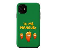 Tu me manques Tu me mangues Message Chéri Amour Mari Copain Coque pour iPhone 11