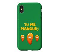 Tu me manques Tu me mangues Message Chéri Amour Mari Copain Coque pour iPhone X/XS