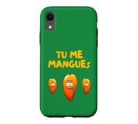 Tu me manques Tu me mangues Message Chéri Amour Mari Copain Coque pour iPhone XR