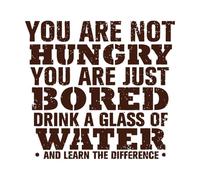 tu n'as pas faim, bois juste un verre Stickers muraux 67.2x72.6cm Auto-adhésif Café