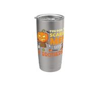 Tu n'as pas peur, j'ai 2 frères, Halloween, sœur, frère Gobelet isotherme en acier inoxydable double paroi