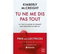 Tu ne me dis pas tout (Prix des lectrices 2022) Kimberly McCreight (Auteur), Elodie Leplat (Traduction)