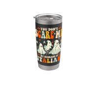 Tu ne me fais pas peur, mon mari est amusant pour Halloween à l'italienne Gobelet isotherme en acier inoxydable double paroi