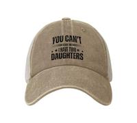 Tu ne Peux Pas me Faire Peur, J'Ai Deux Filles. Chapeau drôle pour Papa et Maman. Chapeau en Jean. Casquette en Maille.