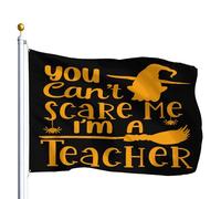 Tu Ne Peux Pas Me Faire Peur, Je Suis Enseignante Bannière Cour 90X150Cm Double Face Avec Œillets Décoration Bannière Drapeaux Pour Événement Extérieure Fêtes