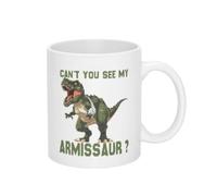 Tu Ne Vois Pas Mon Armissaur ? Drôle De Dinosaure Au Bras Cassé Tasse Céramique Mug À Café Élégantes Mug Pour Espresso Travail Maison 330Ml
