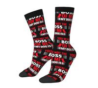 Tu N'Es Pas Mon Patron, Mon Chien L'Est Chaussettes Femme Respirantes Chaussettes Classiques Chaussette Pour Adulte Ado Femme 40Cm