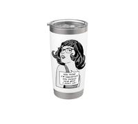 Tu penses que je suis sarcastique, tu devrais entendre ce que je ne dis pas Gobelet isotherme en acier inoxydable double paroi