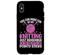 Tu peux te moquer de mon tricot, n'oublie pas Coque pour iPhone X/XS