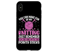 Tu peux te moquer de mon tricot, n'oublie pas Coque pour iPhone XS Max