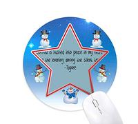tu qoutes célébrités de guérison cÅ“ur chagrin bonhomme de neige, tapis de souris série star mat