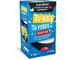 Tu Ris tu Perds - Réédition - Jeu de société - DUJARDIN - Affrontez-vous dans un duel de blagues pourries sans rire !
