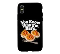 Tu Sais Pourquoi Je suis Ici Funny Deviled Egg Thanksgiving Coque pour iPhone X/XS