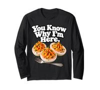 Tu Sais Pourquoi Je suis Ici Funny Deviled Egg Thanksgiving Manche Longue