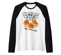Tu Sais Pourquoi Je suis Ici Funny Deviled Egg Thanksgiving Manche Raglan