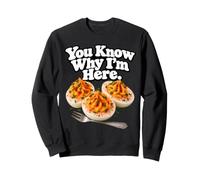 Tu Sais Pourquoi Je suis Ici Funny Deviled Egg Thanksgiving Sweatshirt