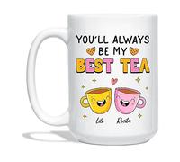 Tu Seras Toujours Mon Meilleur-Thé Tasse À Céramique 330 ml Tasse Cafe Expresso Colorée Tasse En Porcelaine Personnalisée Tasse À Café Cadeaux Fantaisie Pour Stagiaire Enfants Pâques