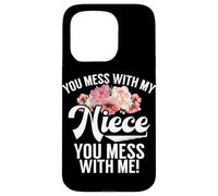 Tu t'en Prends à ma nièce, tu Te moches de Moi, Oncle Humor Coque pour iPhone 15 Pro